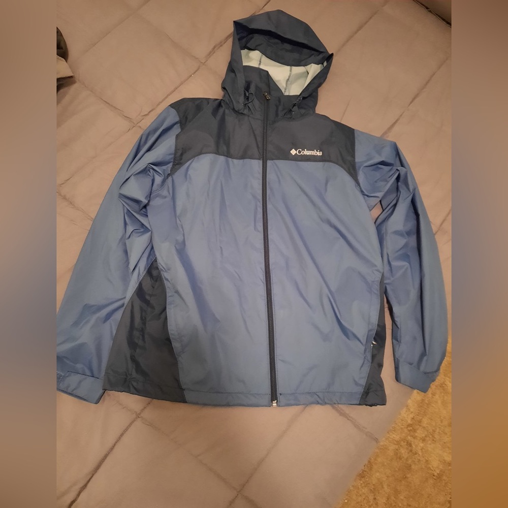 Columbia Men’s Rain Jacket - Blue - Sz. M